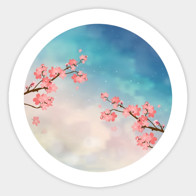 Cherry Blossom Sticker by reivchan